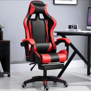 Chaises de Bureau Ergonomiques Sinlikon – Style G-Rouge, Hauteur Réglable, Respirantes