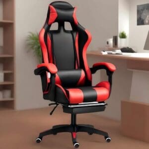 Chaises de Bureau Ergonomiques Sinlikon – Style G-Rouge, Hauteur Réglable, Respirantes