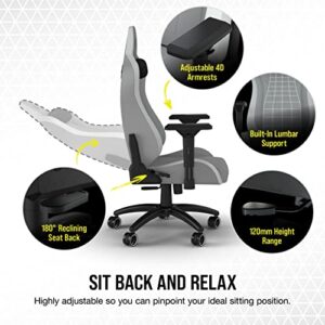 Corsair TC200 Fauteuil Gaming en Cuir Synthétique avec Accoudoirs 4D