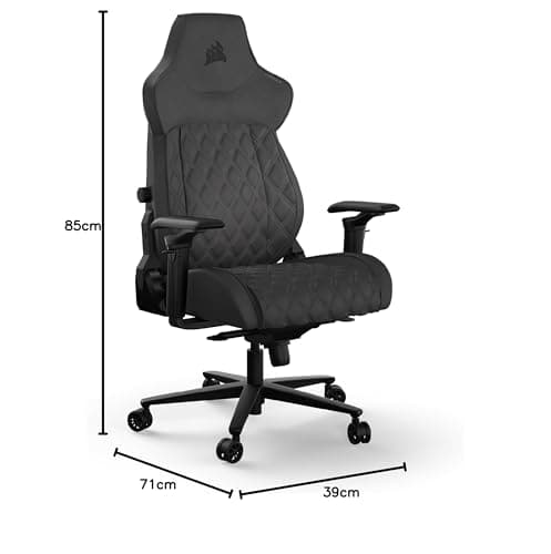 Corsair TC500 Luxe Fauteuil Gaming Shadow – Taille Unique pour Confort Optimal