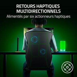 Coussin de Siège Razer Freyja avec Haptique Sensa HD – Noir