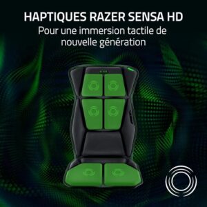 Coussin de Siège Razer Freyja avec Haptique Sensa HD – Noir