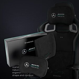 Ensemble d’Oreillers en Mousse à Mémoire NobleChairs Mercedes-AMG pour Fauteuils Ergonomiques