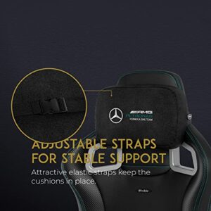 Ensemble d’Oreillers en Mousse à Mémoire NobleChairs Mercedes-AMG pour Fauteuils Ergonomiques