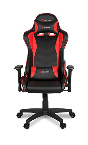 Fauteuil Gamer Arozzi Mezzo V2 Rouge en Faux Cuir 53x50x137 cm