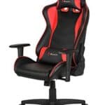 Fauteuil Gamer Arozzi Mezzo V2 Rouge en Faux Cuir 53x50x137 cm