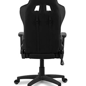 Fauteuil Gamer Arozzi Mezzo V2 en Tissu Noir, Dimensions 53x50x137 cm