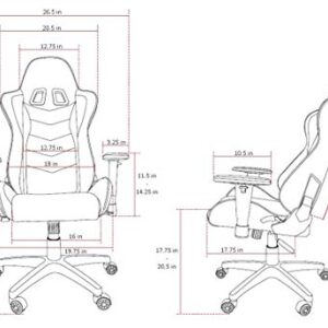 Fauteuil Gamer Arozzi Mezzo V2 en Tissu Noir, Dimensions 53x50x137 cm