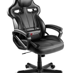 Fauteuil Gamer Arozzi Milano Noir en Similicuir – 50 x 55 x 130 cm