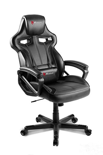 Fauteuil Gamer Arozzi Milano Noir en Similicuir – 50 x 55 x 130 cm