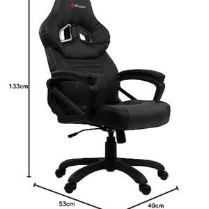 Fauteuil Gamer Arozzi Monza en Faux Cuir Noir 50x55x130 cm