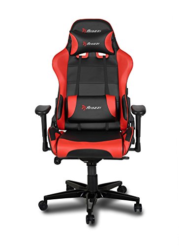 Fauteuil Gamer Arozzi Verona XL+ Rouge en Faux Cuir – 58x57x138 cm