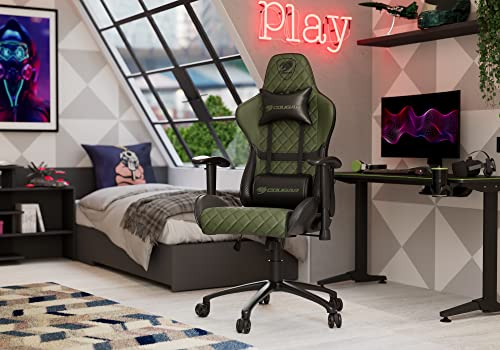 Fauteuil Gamer COUGAR Armor One X Vert en Simili Cuir Large