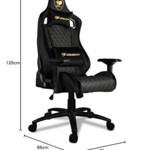 Fauteuil Gamer COUGAR Armor S Royal Medium Noir en Daim