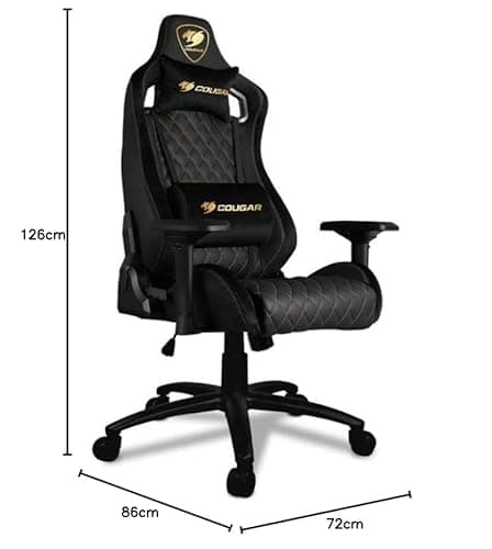 Fauteuil Gamer COUGAR Armor S Royal Medium Noir en Daim
