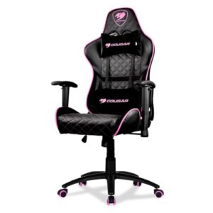 Fauteuil Gamer Cougar ARMORONEEVA Rose – Ergonomique, Réglable et Silencieux