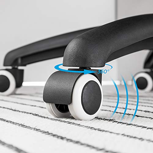 Fauteuil Gamer Racing SONGMICS OBG56L Similicuir Bleu, Hauteur Réglable et Inclinable