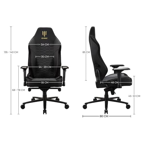 Fauteuil Gamer Subsonic Apollon Classic Silver Ghost XL Noir