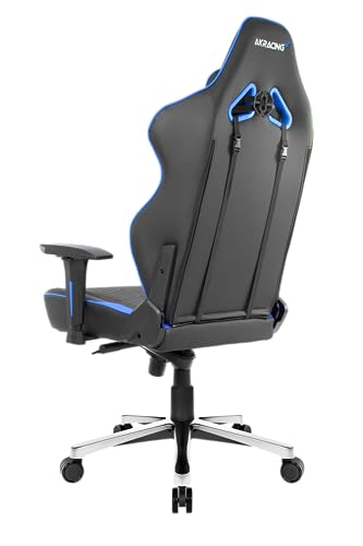 Fauteuil Gaming AKRacing Masters Series Max Simili Cuir Noir Bleu