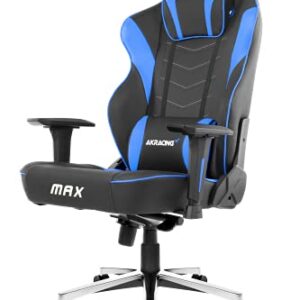 Fauteuil Gaming AKRacing Masters Series Max Simili Cuir Noir Bleu