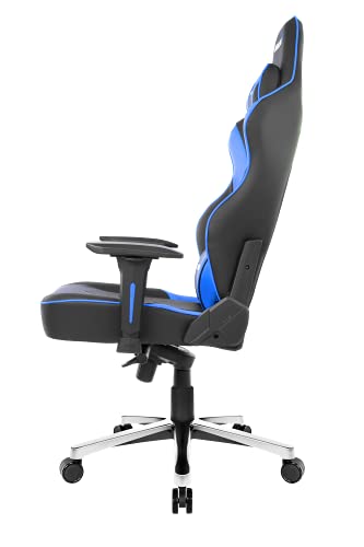 Fauteuil Gaming AKRacing Masters Series Max Simili Cuir Noir Bleu