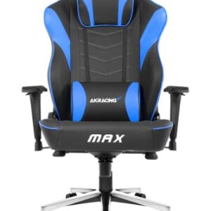 Fauteuil Gaming AKRacing Masters Series Max Simili Cuir Noir Bleu