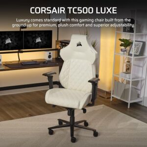 Fauteuil Gaming Corsair TC500 Luxe – Tissu Respirant et Accoudoirs Réglables