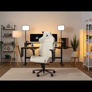 Fauteuil Gaming Corsair TC500 Luxe – Tissu Respirant et Accoudoirs Réglables