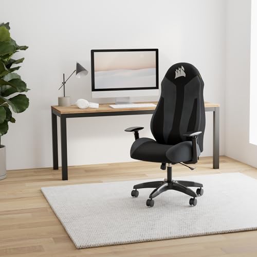 Fauteuil Gaming Corsair TC60 FABRIC – Tissu Doux, Support Lombaire Ajustable