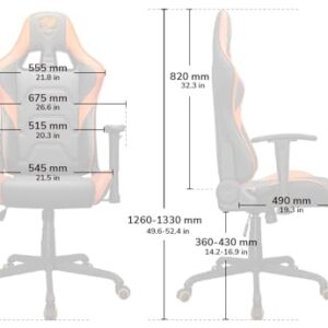 Fauteuil Gaming Cougar Armor Elite Ergonomique avec Soutien Lombaire et Cervical