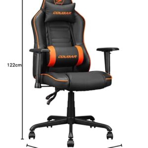Fauteuil Gaming Cougar FUSIONS avec Support Lombaire 3D et Inclinaison 160º