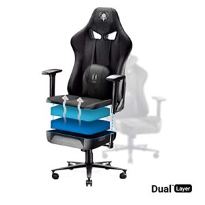 Fauteuil Gaming Diablo X-Player 2.0 Ergonomique avec Accoudoirs 3D et Coussin