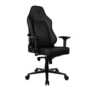 Fauteuil de jeu Arozzi Primo-PREM-BK en cuir noir avec accoudoirs 4D