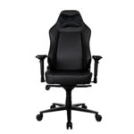 Fauteuil de jeu Arozzi Primo-PREM-BK en cuir noir avec accoudoirs 4D