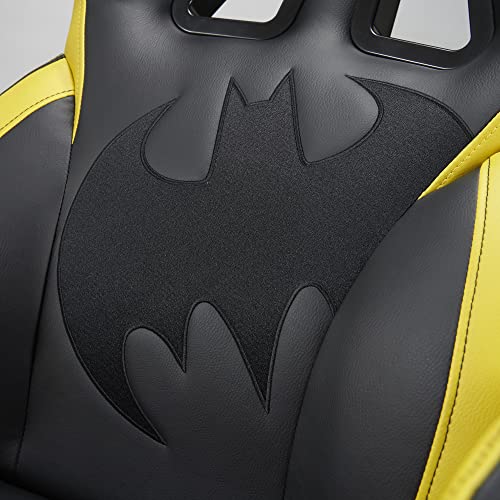 Fauteuil de jeu SUBSONIC Batman original en cuir, noir et jaune, XL