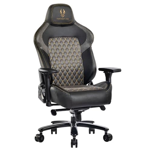 Chaise Gaming Ergonomique Fantasylab 200kg avec Accoudoirs 4D – Noir/Gris
