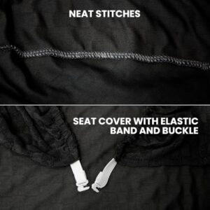 Housse de Chaise Gaming Lukery, Extensible et Lavable, Noir