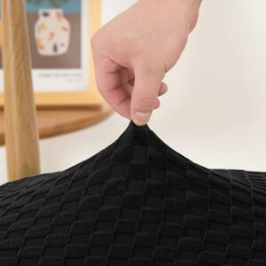 Housse de Chaise Gaming Lukery, Extensible et Lavable, Noir