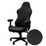 Housse de Chaise Gaming Lukery, Extensible et Lavable, Noir