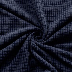 Housse de Chaise Gaming Rotatif Highdi en Jacquard Bleu Marine Extensible