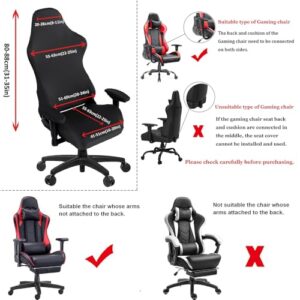 Housse de Chaise Gaming Rotatif Highdi en Jacquard Bleu Marine Extensible