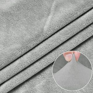 Housse de Chaise de Gaming Lukery Extensible en Velours Gris Lavable