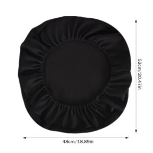 Housse de Siège Bureau Élastique Noir 48x52cm, Résistante et Lavable