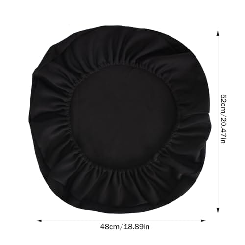Housse de Siège Bureau Élastique Noir 48x52cm, Résistante et Lavable
