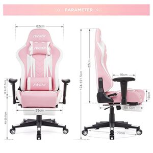 IntimaTe WM Heart Chaise Gaming Rose – Fauteuil de Jeu Ergonomique