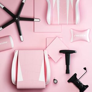 IntimaTe WM Heart Chaise Gaming Rose – Fauteuil de Jeu Ergonomique