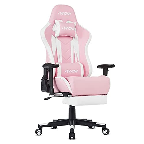 IntimaTe WM Heart Chaise Gaming Rose – Fauteuil de Jeu Ergonomique