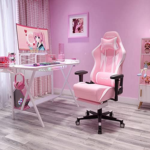 IntimaTe WM Heart Chaise Gaming Rose – Fauteuil de Jeu Ergonomique