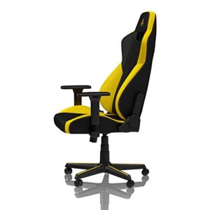 NITRO CONCEPTS S300 : Chaise de Gaming Inclinable Noir/Jaune, 135 kg