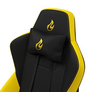 NITRO CONCEPTS S300 : Chaise de Gaming Inclinable Noir/Jaune, 135 kg